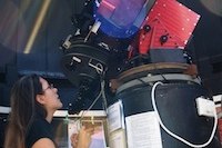 Tui Britton, Astronomy PhD research student. Photo by Alexandra Meagher.